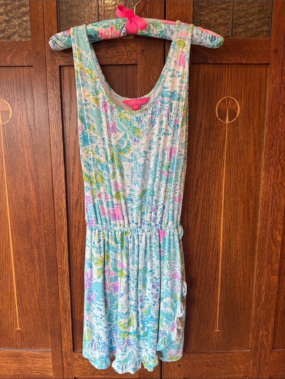 Lilly Pulitzer Analee Romper in the "What A Lovely Place Size XXS